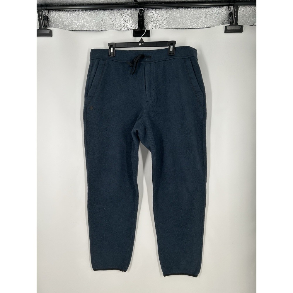 Outerknown Fleece Sweatpants Tapered Baggy Joggers Cuffed Navy Blue Mens Size XL